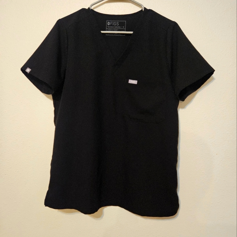 Figs Black Catarina top
